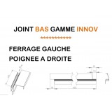 INNOV XL Joints de Portes Haut et Bas Ferrage Gauche